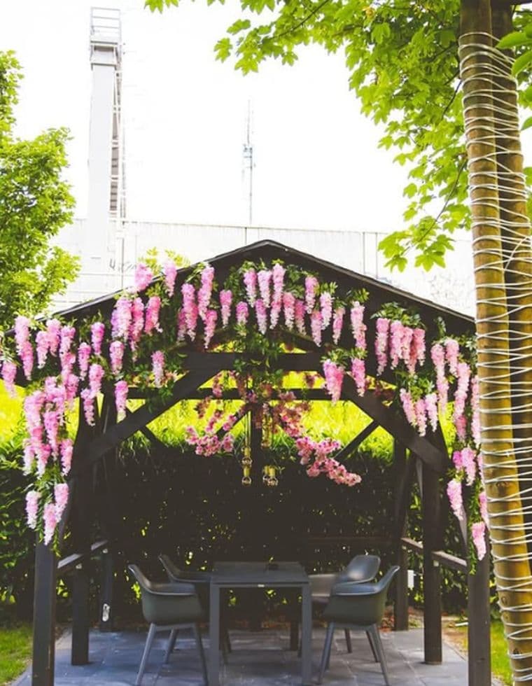 Der Blütenpavillon im Kong Garten